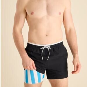 Chubbies Black The Under the Capes Lined Classic Swim Trunk Size S